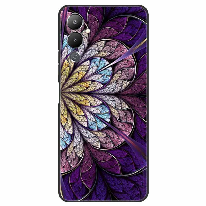 Чехол для Tecno Pova 4 LG7n Милый Модный ТПУ Силиконовый Чехол для Tecno Pova 4 Чехлы для Телефона Pova4 Ударопрочный Мягкий Чехол Funda Милый