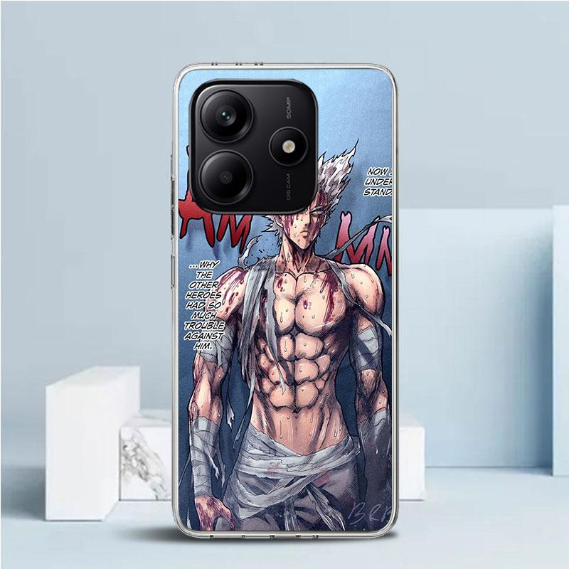 Чехол для телефона One P-Punch-Man Garou для Xiaomi Redmi Note 15 14 14S 13 12S 12 Pro Plus 11S 11 11T 11E 10S 10 + Мягкая задняя крышка из ТПУ
