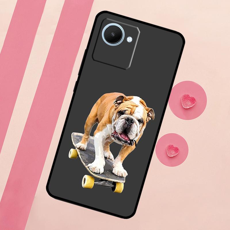 Чехол British Bulldog для Realme 15 10 11 12 13 14 Pro Plus C65 C67 C75 C63 C61 C55 C51 C53 C35 GT6 GT7 Pro
