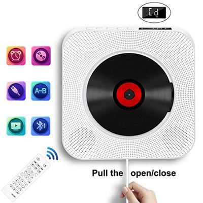 CD-плеер, настенный портативный Bluetooth-плеер для домашнего аудио с дистанционным управлением, FM-радио, встроенные Hi-Fi-динамики, MP3