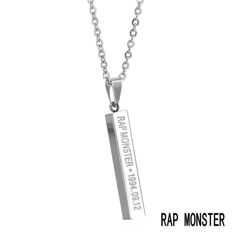 Bangtan Boys Themed Jewelry Stainless Steel Long Chain For Women And Teens