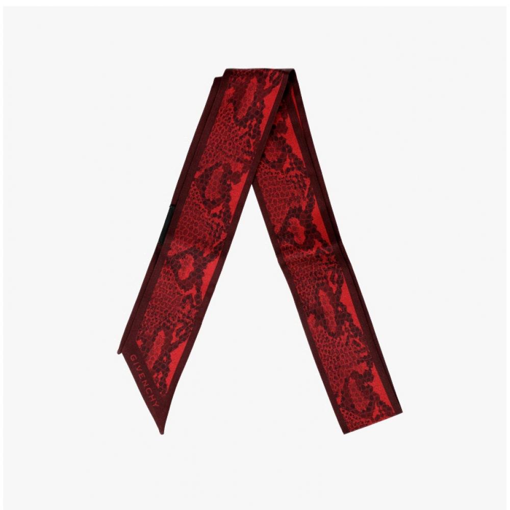 Givenchy 4g Skinny Twill Silk Scarf Bg00l0g002 613 Gw5120 Ss988 1