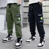 Boys' Trousers Fashion Handsome Casual Sweatpants Middle and Big Boys Versatile Summer Thin Section Work Trousers