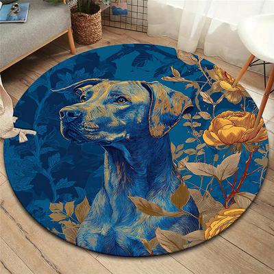 Круглый ковер Vortex Crossing Gate, Ковер для гостиной, спальни, дивана, игровой комнаты, Декор, Нескользящий коврик для пола