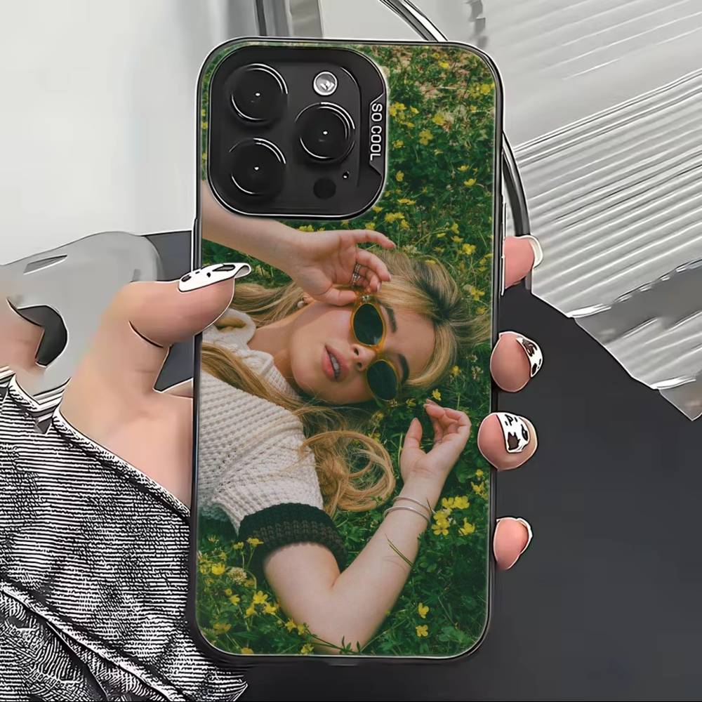 S-Сабрина C-Карпентер Певица Чехол для телефона Для iPhone 17,16,15,14,13,12,11 Plus,Pro Max,XS,Разноцветный Серебристый Черный Чехол