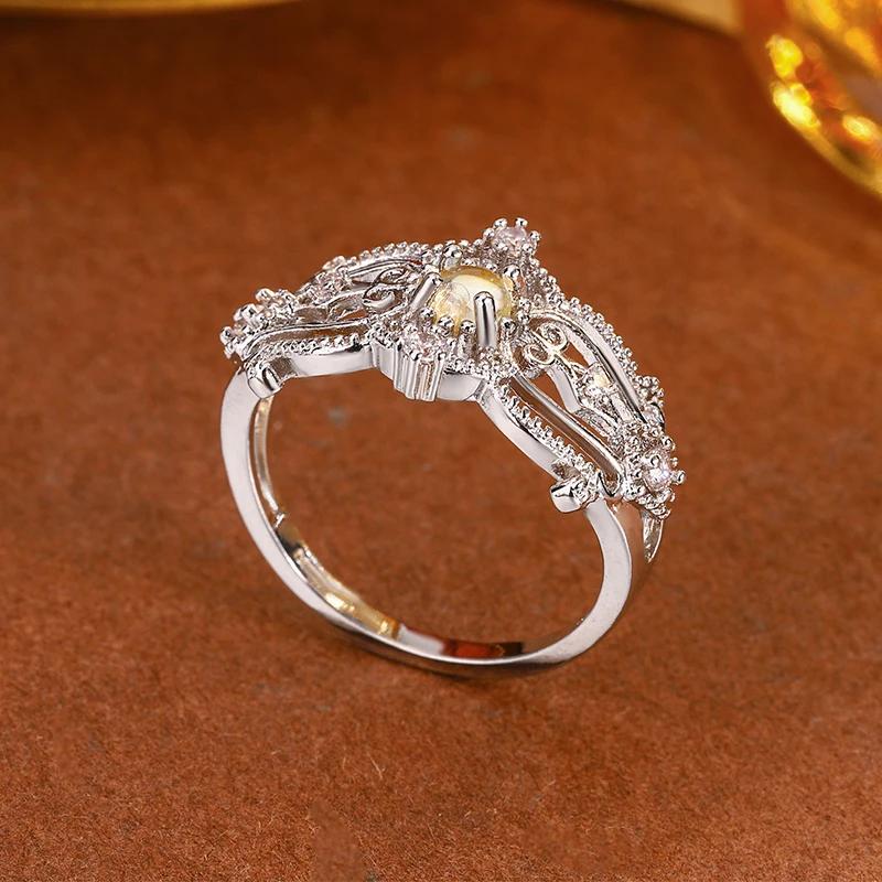 Классическое кольцо для женщин с неправильной геометрией, блестящие высококачественные ювелирные изделия, подарок на годовщину дня рождения, аксессуары, обручальные кольца