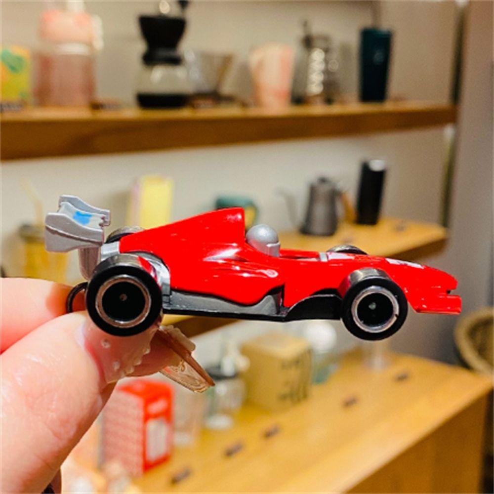 Bag Ornament Racing Car Keychain Exquisite Car Pendant for Kids Car Model Keyring Boys and Girls