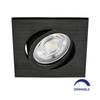 Spot LED encastrable 3en1 carré noir 7W IP20 Dimmable