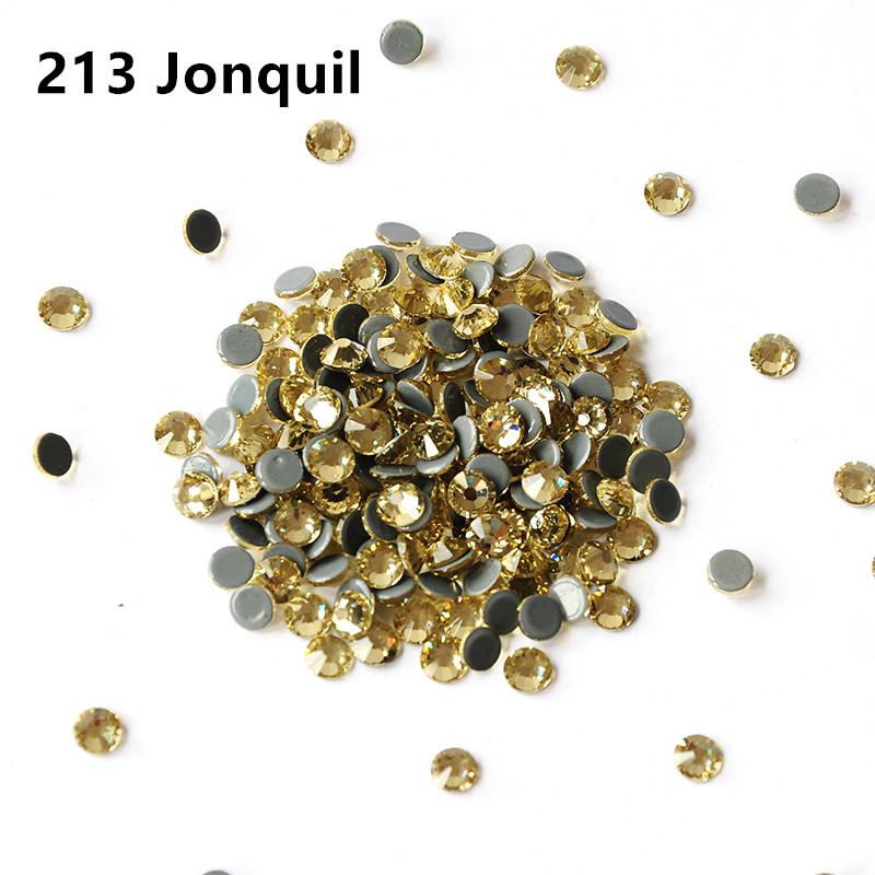 China Bulk Hot-fix Flat Back Rhinestones Bulk Crystal Glass Hotfix Rhinestones for Clothing Garment