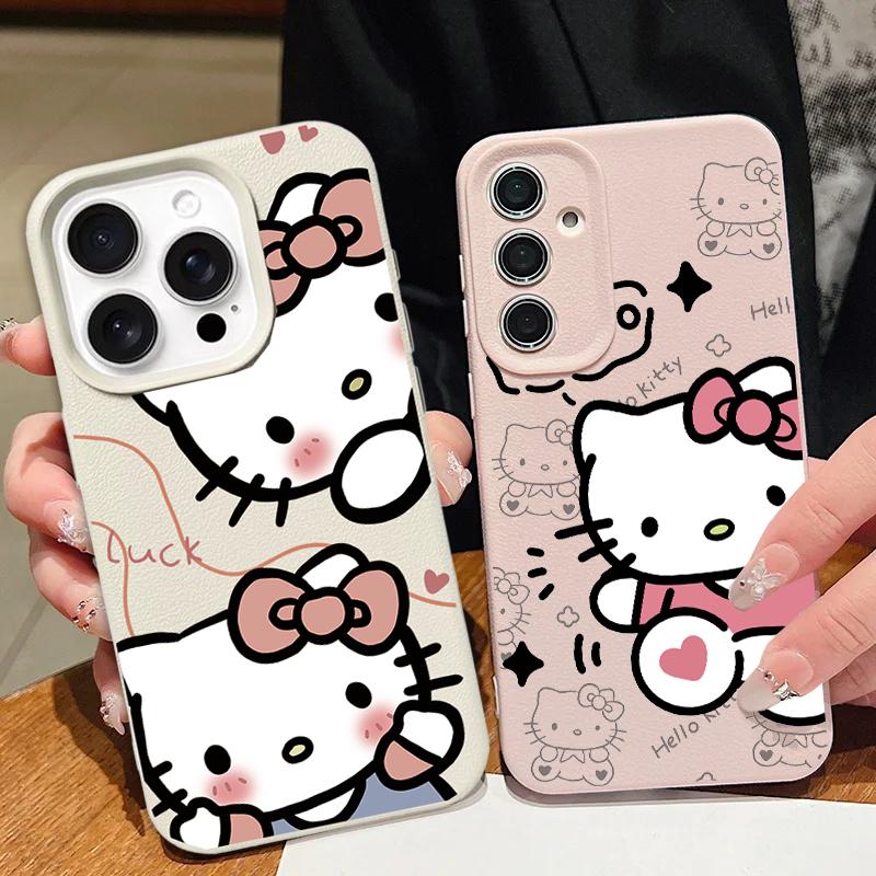 Милый чехол Hello Kitty для Samsung Galaxy A57 5G A55 A54 A07 A06 A15 A54 A53 A37 A32 A23 A34 A35 A36 A05 A73 5G