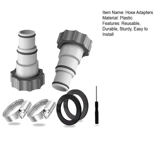Адаптер для шланга Многоразовый идеальный резьбовой соединитель Переходник для шланга насоса Адаптер для замены шланга фильтра для бассейна для Intex Fit ARU
