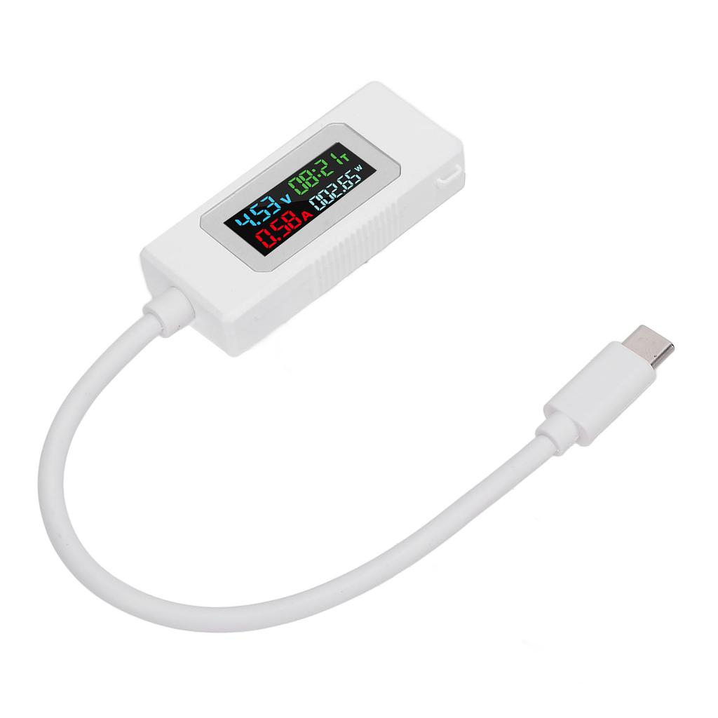 USB C Tester 4 30V 0 6.5A Type C Voltage Current Power Capacity Working Time Charger Detector