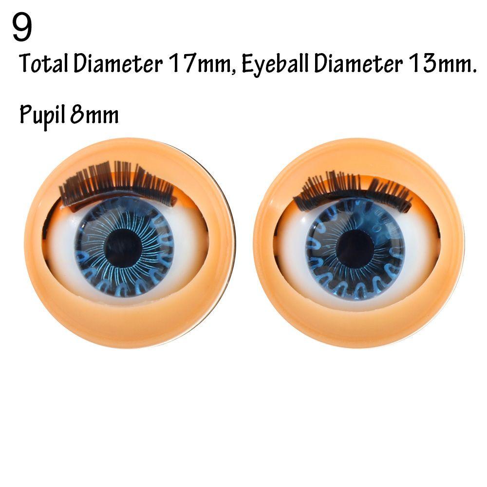 Аксессуары для кукольных глаз Моделирование активного глазного яблока с ресницами Кукольные вращающиеся глазные яблоки своими руками Кукольные глаза