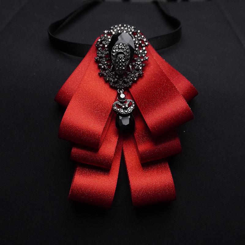 Мужской Высококачественный Корейский Стиль Костюм Рубашка Галстук-бабочка Свадьба Шафер Сердцевидный Аксессуар на Лацкан