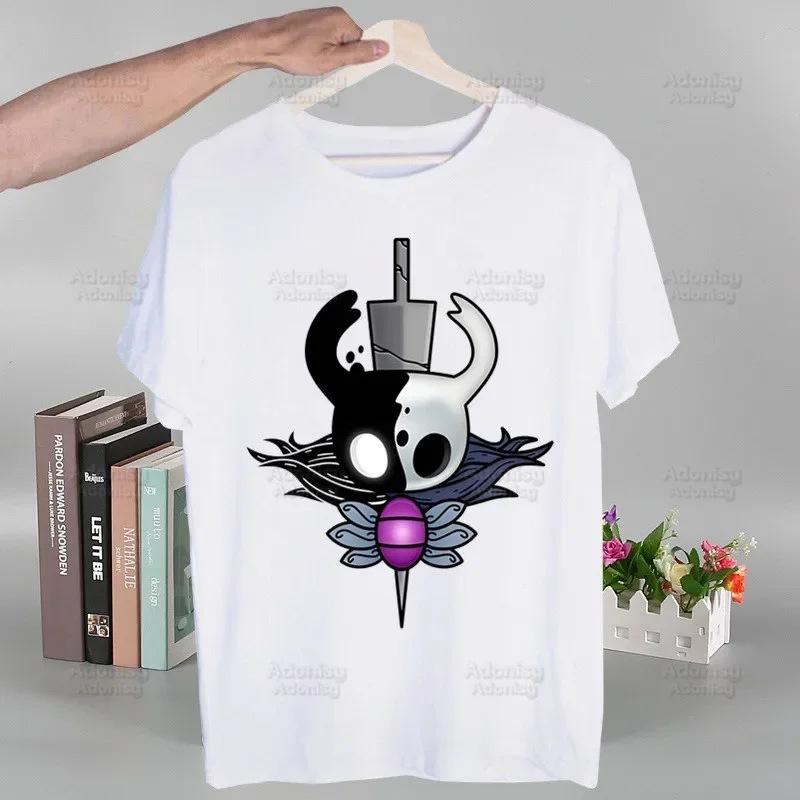 Футболка Hollow Knight с модным принтом, летняя мужская новелла