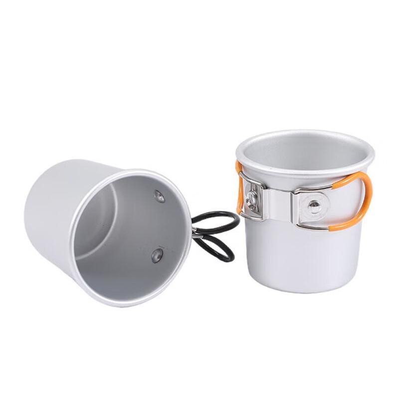 OEING Outdoor Folding Aluminum Alloy Camping Cup Set