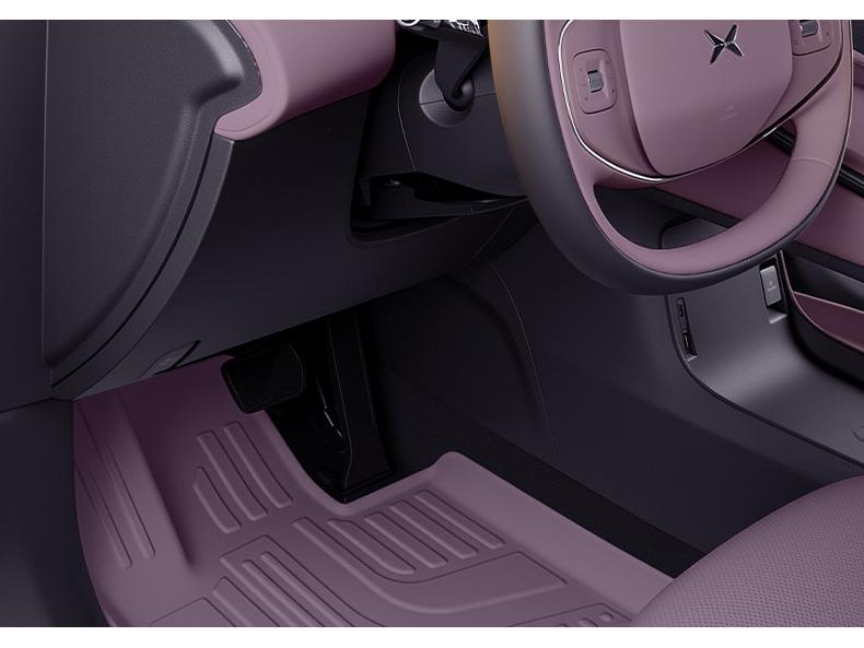 Коврики в салон XPeng P7 2025 TPE: Полный комплект ковровых покрытий для салона автомобиля