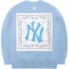 MLB Нью-Йорк Янкис Принт на спине Круглый вырез Толстовка High Street Унисекс толстовка Синий 3AMTI0121-50BLL