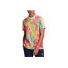 Originals Trefoil Embroidered Logo Tie-Dye Sports Crew Neck Short Sleeve T-Shirt Men Tops Multicolor GN2105