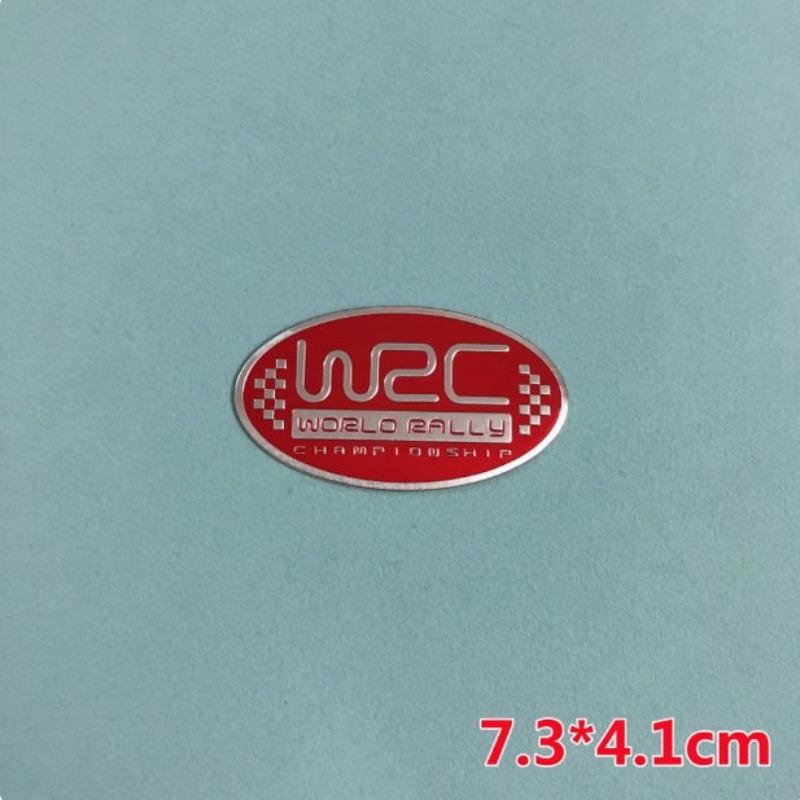 Car modification WRC labeling, suitable for wrc rally decorative car logo 3D three-dimensional metal sticker aluminum label