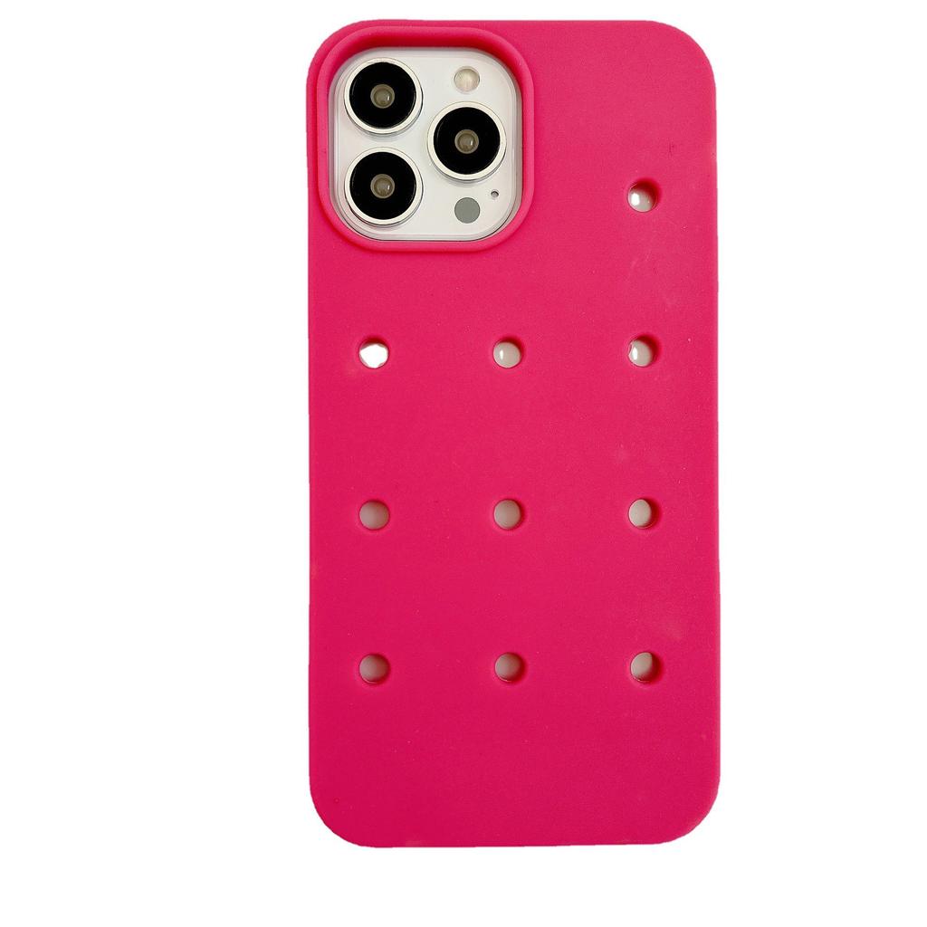 Новый DIY Чехол для мобильного телефона из мягкого силикона с полыми отверстиями, противоударный, забавный базовый чехол для iphone 17 air 16 15 14 13 12 11 Pro Max Plus
