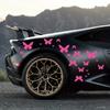 62pcs Cute Beautiful Butterfly Graphic Car Side Door Stickers Set DIY Fashion Auto Body Styling Automobiles Bumper Vinyl Decals