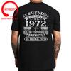 Vintage Gold Limited Edition Legends Were Born In 1972 50 Years Old TShirt 50th Birthday TShirt Black Tees Made in 1972 T Shirt