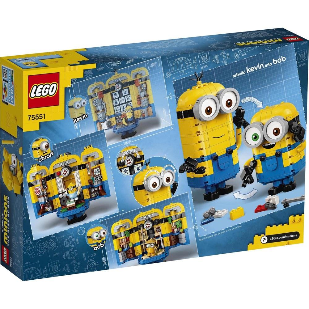 Конструктор LEGO Миньоны Миньоны и Секретная База Игрушечные Кубики Подарочный Дом 75551 для Детей Мальчиков и Девочек от 8 лет и Старше