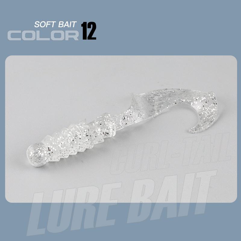 Большая волна, кудрявый хвост, мягкая приманка для окуня и мандаринки