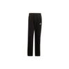 Флисовые брюки Essentials Open Hem с тремя полосками, черные, мужские, уличная одежда GK9267