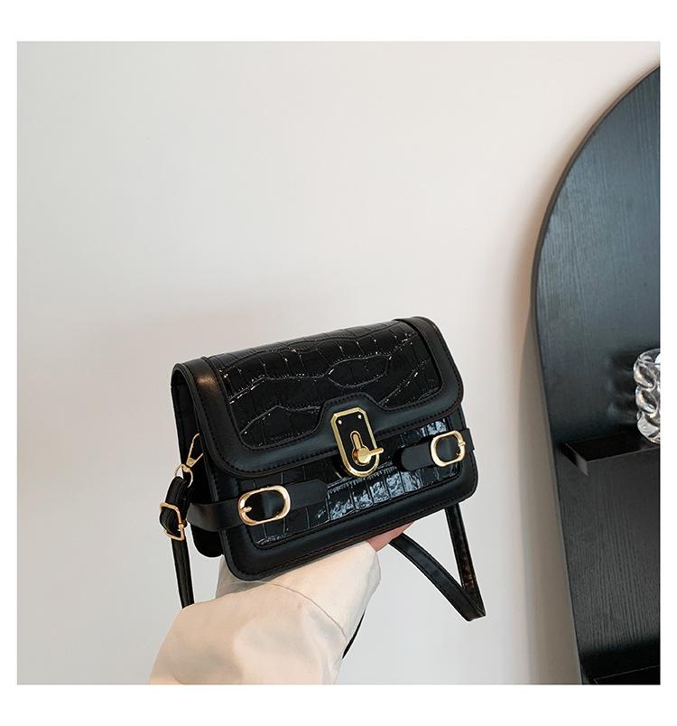 Повседневная маленькая сумка женская весна и лето 2025 новая модная текстурная на плечо сумка-мессенджер портативная маленькая квадратная сумка