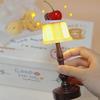 Светодиодная прикроватная настольная лампа с аккумулятором, ретро-светильник «Пудинг», настольный декор, прикроватный светильник для сна, подходит в качестве подарка