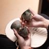Расписанная вручную фарфоровая чашка Ge Kiln Host ручной работы, керамическая чайная чашка, один образец, открытая часть, с подарочной коробкой, чайный сервиз в стиле кунг-фу
