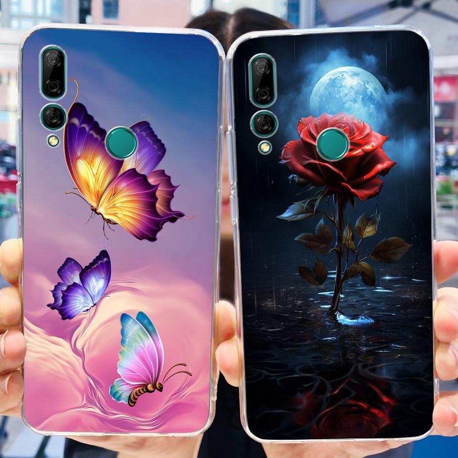Чехол для Huawei Y9 Prime 2019 STK-L21 STK-L22 Новый модный окрашенный чехол Прозрачный силиконовый чехол для чехла телефона Huawei Y9 Prime 2019