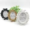 4Pcs Vintage Baroque Oval Photo Frame Mini Resin Picture Display Frame Home