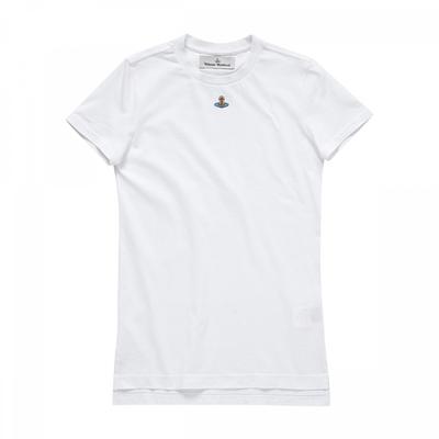 Vivienne WeStwood 3g010017 J001m A401 Вышивка Orb Of Logo Перу Женская S Короткий рукав Футболка