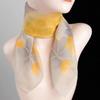 Printed Silk Scarf Summer Sunscreen Versatile Neck Protection Small Square Scarf Temperament Travel Decorative Silk Scarf
