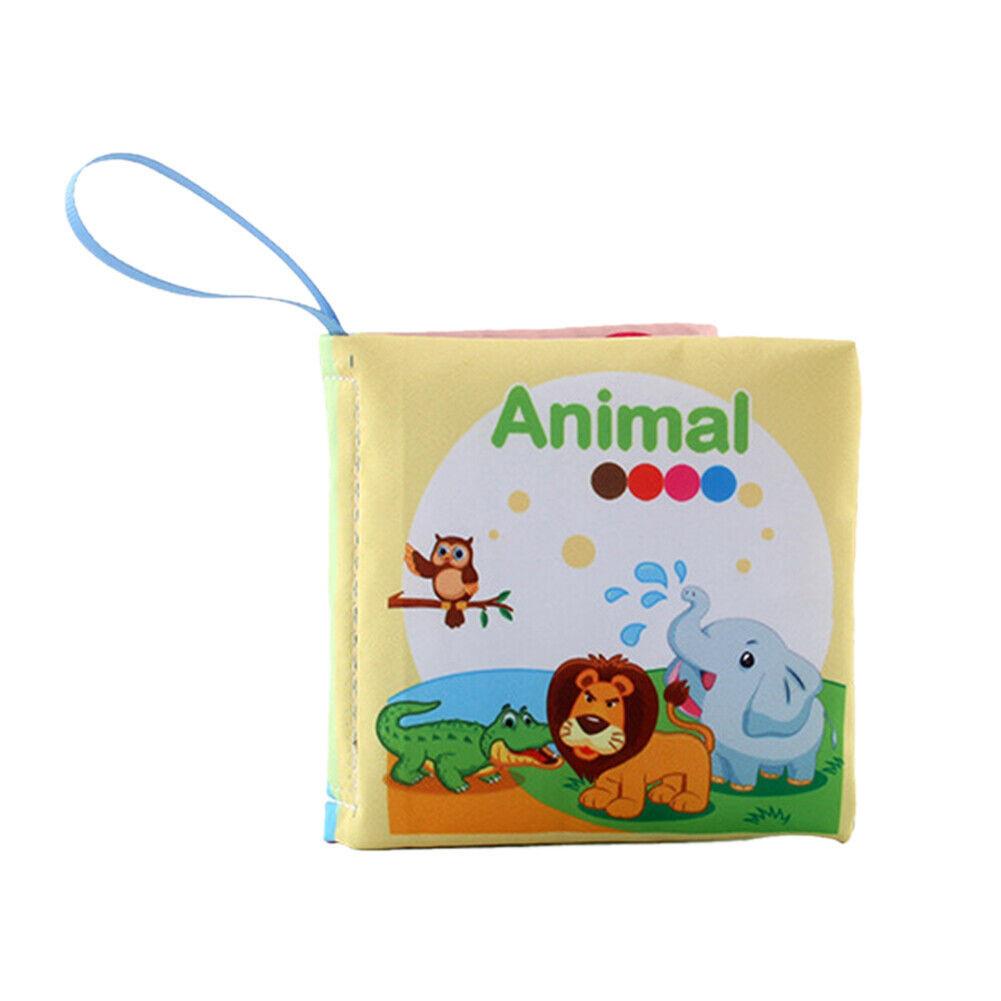 Soft Cloth Book For Early Education Of English Animals And Transportation