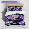 3pcs Duvet Cover Set (1*Duvet Cover + 2*Pillowcase, Without Core), Jujutsu Kaisen Print Bedding Set, Bedroom Decor, All‑Season, Birthday Gift