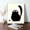Abstract Painting Black Cat Poster Wall Art Prints Canvas Painting Pictures for Living Room Home  Cuadros
