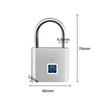 Waterproof and Rust-proof Outdoor Smart Fingerprint Padlock for Secure Door and Cabinet Locking. Anti-theft Electronic Lock with Password Protection