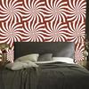 Hippie wallpaper background red and white, red background 50x1000