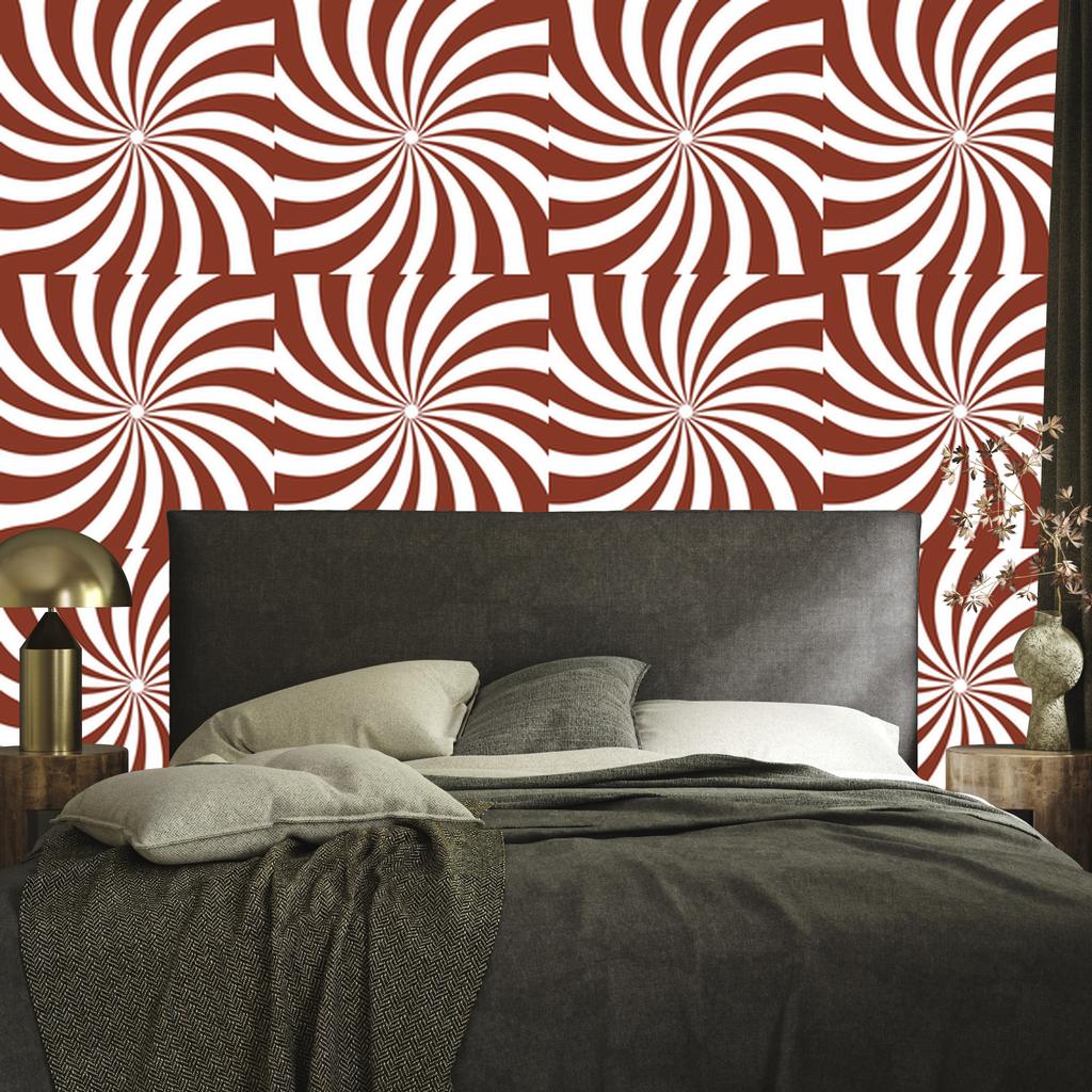 Hippie wallpaper background red and white, red background 50x1000