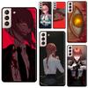 Makima Chainsaw Man Japanese Anime For Samsung Galaxy S22 Ultra S20 S21 FE S10 S10e S9 Note 10 Plus Note 20 Ultra Phone Case