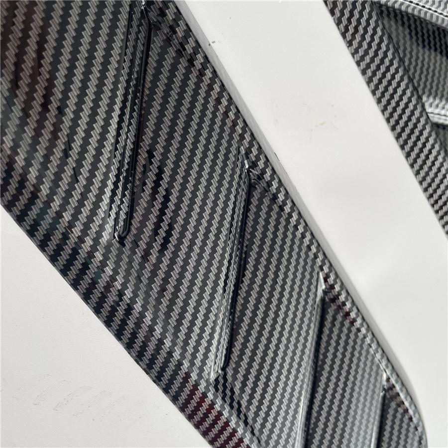 Universal Hood Vent Scoop Cover 2Pcs Carbon Fiber Look