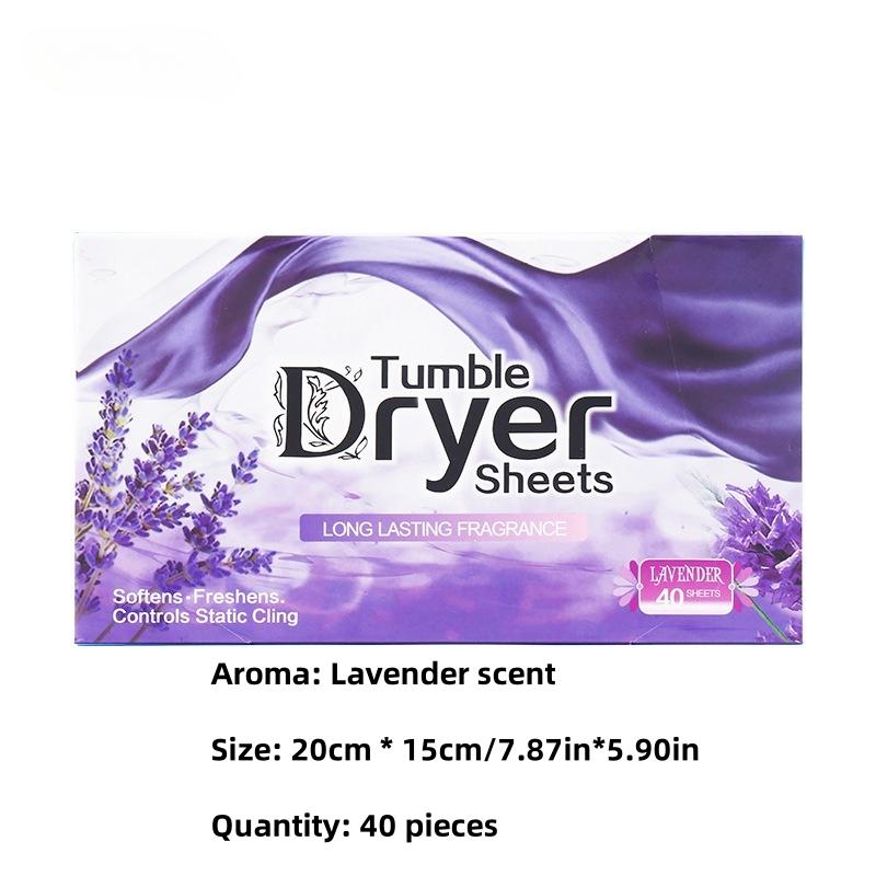 Dryer Sheets Bulk Natural Fabric Softener Plant Lavender Laundry Softener Naturally Pet Clothing Cleaning Aromatherapy Tablets