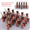 WW2 Military French Dragoon British Soldiers Cavalry Knights Figures Army Scottish Fuisiler Building Blocks Weapons Brick Toys