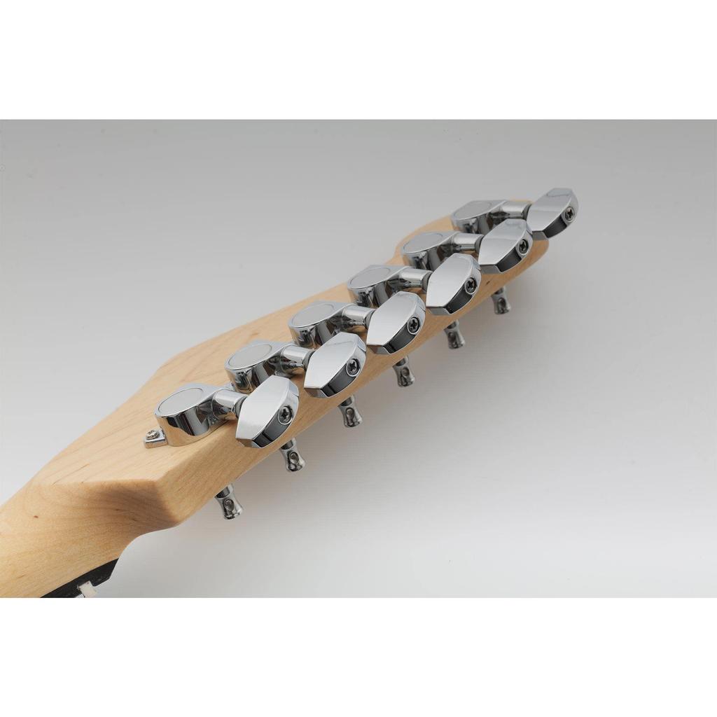 Musiclily Pro electric guitar tuners for chrome 6-in-line Stratocaster/Telecaster guitars, finish.