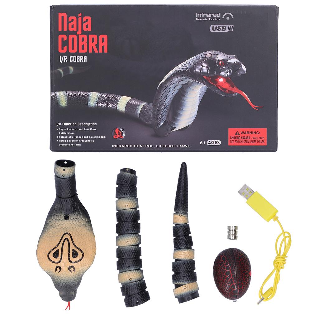 Infrared Remote Control Snake Toy Simulation Snake Animal Model Electric Trick Toy