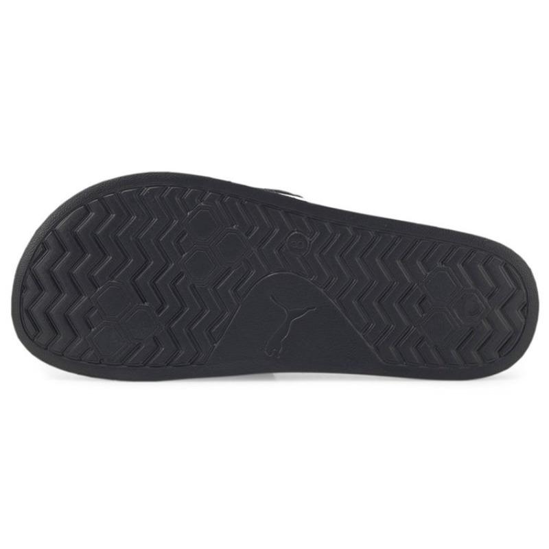 PUMA Leadcat 2.0 Suede Unisex Comfort Non-Slip Casual One-Strap Slides Black White 384872-01